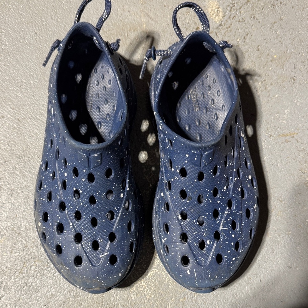 Kids Navy Water-Ready Slip-On Water Shoes